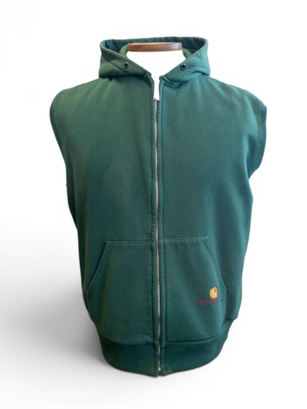 Vintage 1980s Carhartt Thermal Lined Hooded Sweatshirt Vest